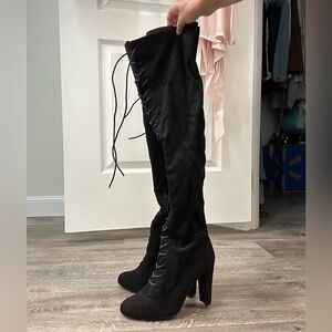 Fashion Nova suede boots